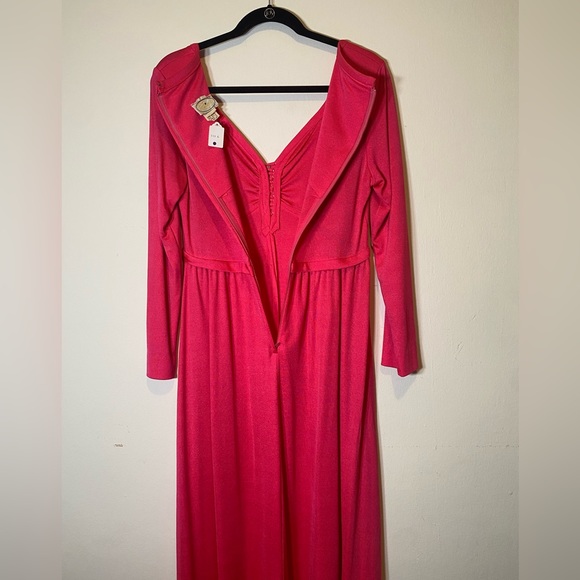 COPY - COPY - 70s Hot Pink Pat Richards Maxi Dress - Picture 9 of 11